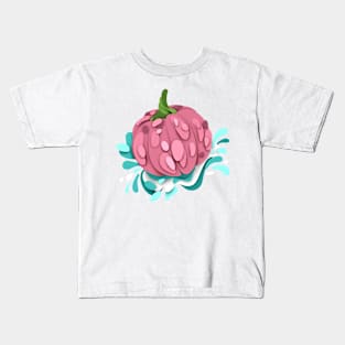 Ornate Pumpkins with Abstract Stains Kids T-Shirt